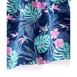 Babyhug 100% Cotton Knit Strap Shoulder Floral Printed Frock with Shrug - Multucolor