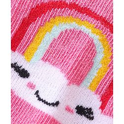 Cute Walk by Babyhug Anti-Bacterial Ankle Length Socks Bunny Design Pack of 7 - Multicolour