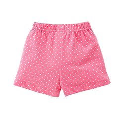 Babyhug Single Jersey Frill Sleeves Night Suit Strawberry Print - Orange & Pink