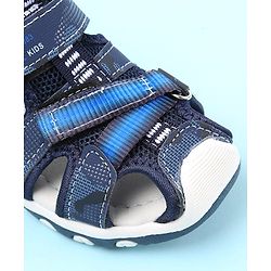 Cute Walk by Babyhug Sandals with Velcro Closure Number & Arrow Applique- Blue