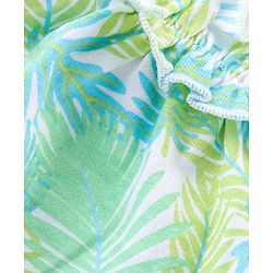 Babyhug 100% Cotton Sleeveless Top and Shorts Set Floral Print - Green & Blue