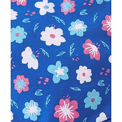 Babyhug 100% Cotton Bonnet Cap Floral Print Pack of 2 - Blue & Yellow
