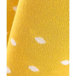 Cute Walk by Babyhug Non Terry Knit Anti Bacterial Footed Tights Polka Dot Design - Yellow