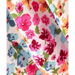 Babyhug Rayon Woven Half Sleeves Frock Floral Print - Multicolor