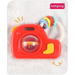 Babyhug Camera Shape Baby Rattle - Red