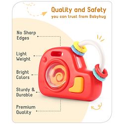 Babyhug Camera Shape Baby Rattle - Red
