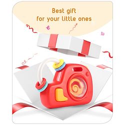 Babyhug Camera Shape Baby Rattle - Red