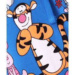 Babyhug Disney Cotton Looper Knit Full Length Lounge Pant With Winnie the Pooh Print - Blue