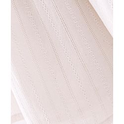 Babyhug 100% Cotton Knit Half Sleeves Frock With Shapes Print - White & Pink