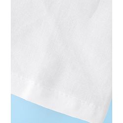 Babyhug 100% Cotton Woven Side Tie Knot Jhablas Pack of 3 - White