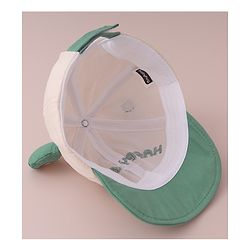Babyhug Baseball Cap Teddy Print - Green