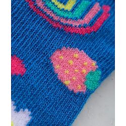 Cute Walk by Babyhug Anti Bacterial Ankle Length Socks Floral Design Pack Of 3 - Multicolour
