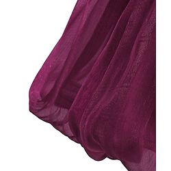 Babyhug Woven Sleeveless Fit and Flare Balloon Party Dress with Floral Corsage & Sequins Detailing - Aubergine