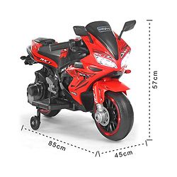 Babyhug R1 EV Battery Operated Ride On Bike With Music LED Lights & Hand Accelerator - Red