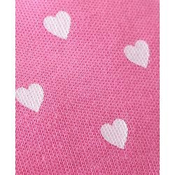 Babyhug 100% Cotton Mittens & Booties Heart Print - Pink
