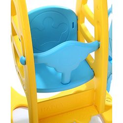 Babyhug 3 in 1 Swing and Slide with Basket Ball Hoop - Blue & Yellow