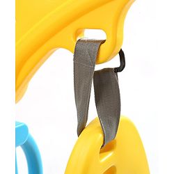 Babyhug 3 in 1 Swing and Slide with Basket Ball Hoop - Blue & Yellow