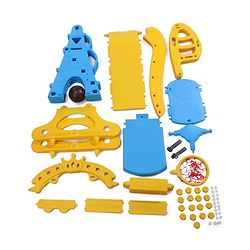 Babyhug 3 in 1 Swing and Slide with Basket Ball Hoop - Blue & Yellow