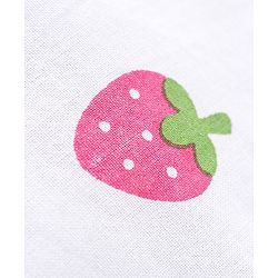 Babyhug 100% Cotton Knit Sleeveless Jhablas Polka Dot & Strawberry Print Pack of 3 - Pink White & Yellow