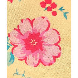 Babyhug 100% Cotton Poplin Woven Sleeveless Tie Knot Jhabla Floral & Polka Dot Print Pack of 3 - Yellow & Pink