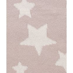 Babyhug Premium Knitted Cotton All Season Blanket Star Print - Beige White