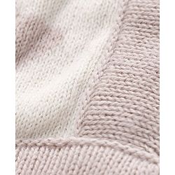 Babyhug Premium Knitted Cotton All Season Blanket Star Print - Beige White