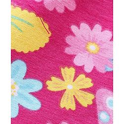 Babyhug Cotton Lycra Three Fourth Leggings with Butterfly & Polka Dot Print Pack of 3 - Multicolor