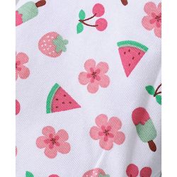Babyhug Cotton Lycra Three Fourth Leggings with Floral & Polka Dot Print Pack of 3 - Multicolor