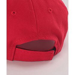 Babyhug Marvel Cotton Summer Cap With Captain Amercia Graphics - Multicolour