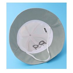 Babyhug Bucket Hat with Puppy Embroidery & Applique - Light Green