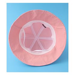 Babyhug Bucket Hat with Sunglasses Applique -Pink