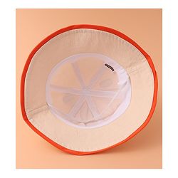 Babyhug Bucket Hat With Text Applique -Beige