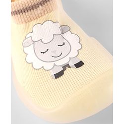 Cute Walk By Babyhug Socks Shoe With Doggy Print - Blue