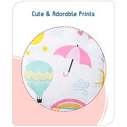 Babyhug Multi Purpose Baby Mat With Sunny Day Theme Print Set Of 3 - White