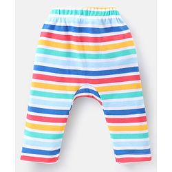 Babyhug Interlock Knit Full Length Diaper Pants Animal Print Pack of 3 - Multicolour