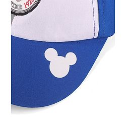 Babyhug Disney Cotton Summer Cap With Mickey Mouse Graphics - Blue