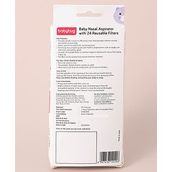 Babyhug Baby Nasal Aspirator With 24 Sponge Filters  - Blue