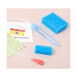 Babyhug Baby Nasal Aspirator With 24 Sponge Filters - Blue