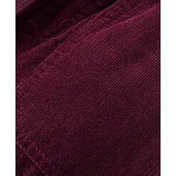 Babyhug Cotton Lycra Full Length Solid Corduroy Pants -Wine