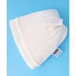 Babyhug Woollen Cap with Cable Knit Design & Pom Pom Detailing - Pink