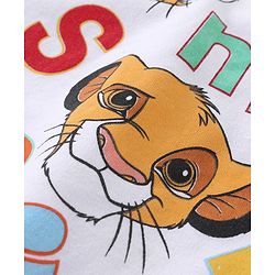 Babyhug Disney 100% Cotton Knit Half Sleeves Lion King Printed Set of Vests Pack of 3 - Multicolour
