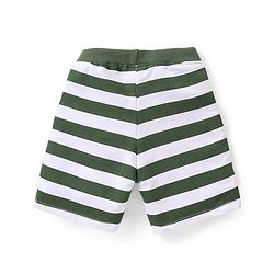 Babyhug Cotton Knit Half Sleeves Jungle Safari Print T-Shirt & Shorts Set - Green