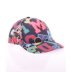 Babyhug Disney Summer Cap With Mickey Mouse Graphics - Blue