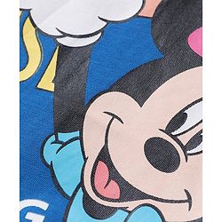 Babyhug Disney Cotton Knit Half Sleeves T-Shirt with Minnie Mouse Graphics - Blue