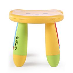 Babyhug Light Weight Multipurpose Kids Teddy Shape Stool with Removable Legs - Multicolor| Easy to Assemble| Indoor & Outdoor Use| Step Stool| Bathroom Stool
