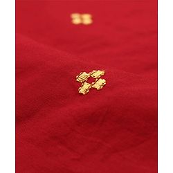 Babyhug Cotton Woven Full Sleeves Embroidered Kurta Dhoti Set - Red