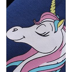 Babyhug Cotton Knit Full Length Leggings with Star & Unicorn Print Pack of 3 - Multicolour