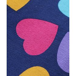 Babyhug Cotton Knit Full Length Leggings Polka Dots & Heart Print Pack of 3 - Multicolour