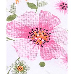 Babyhug Cotton Lycra Knit Full Length Leggings with Floral & Polka Dot Print Pack of 2 - Multicolour