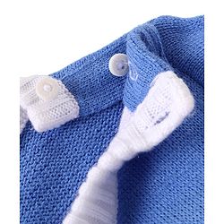 Babyhug Knitted Full Sleeves Sweater Set with Boat Design - Multicolour